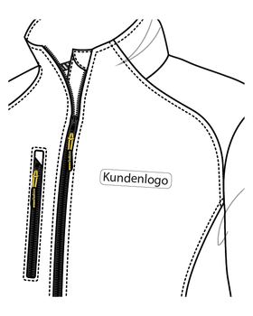 Logo auf linker Brust