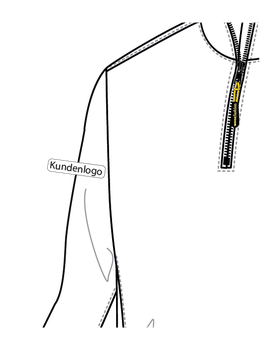 Logo auf rechtem Ärmel